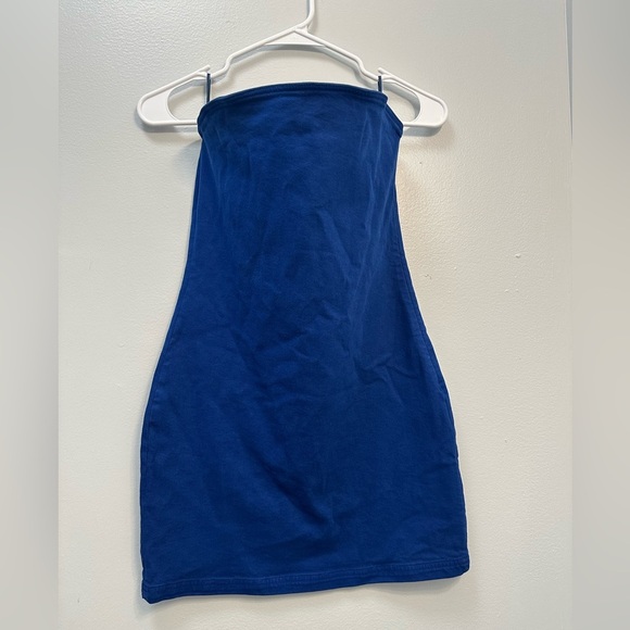 Zara Royal Blue Cowl Neck Top - Picture 2 of 6